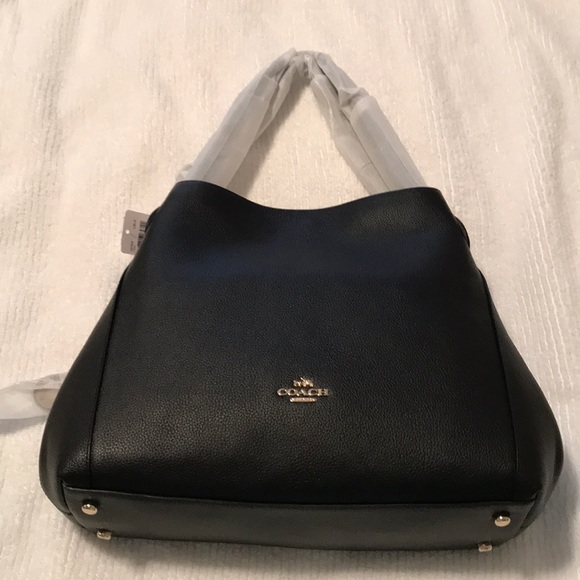 Coach Handbags - NWT Eddie 31 in Black Coach Shoulder Bag